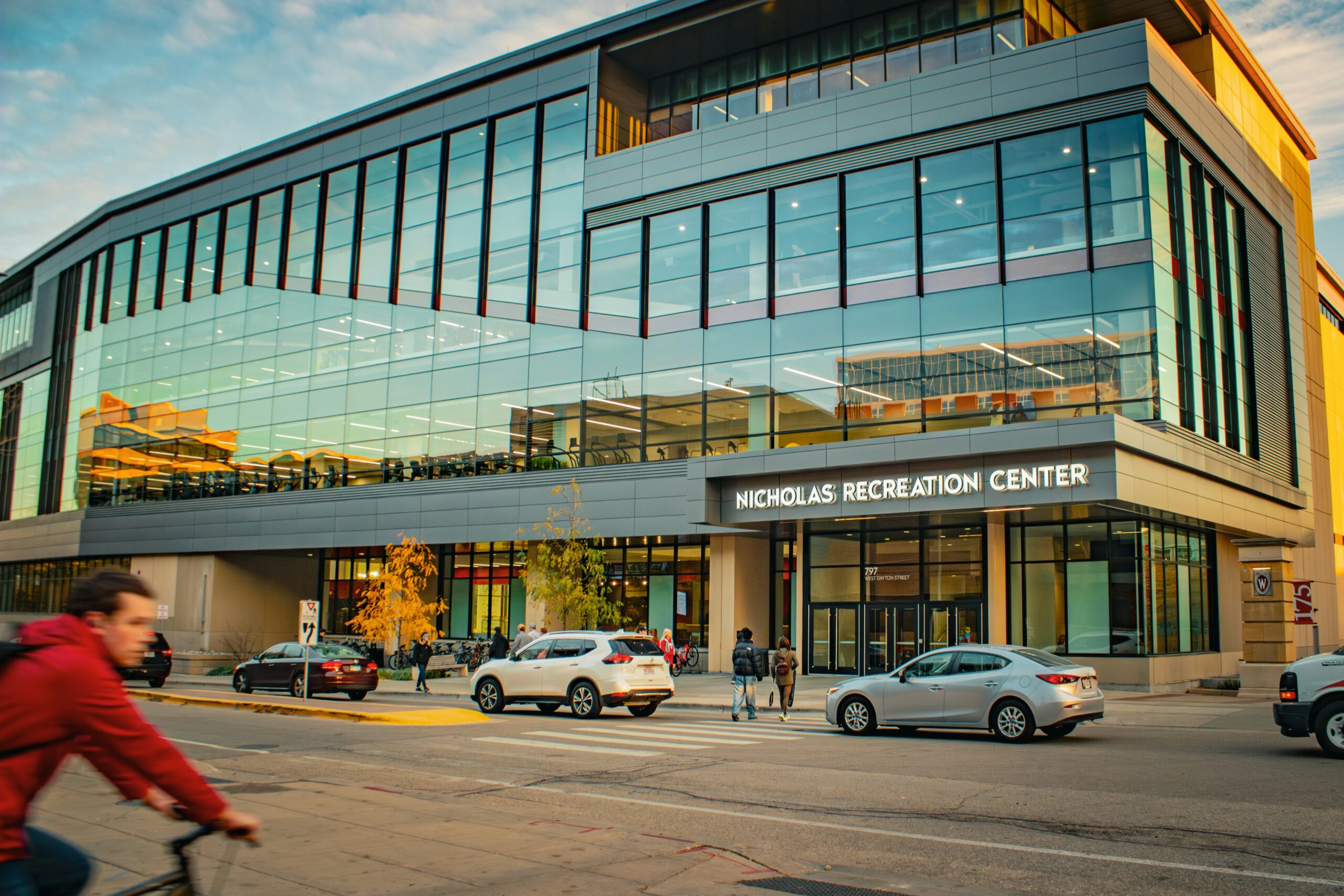 The Nicholas Recreation Center at the University of Wisconsin. Photo by Charles Marleau